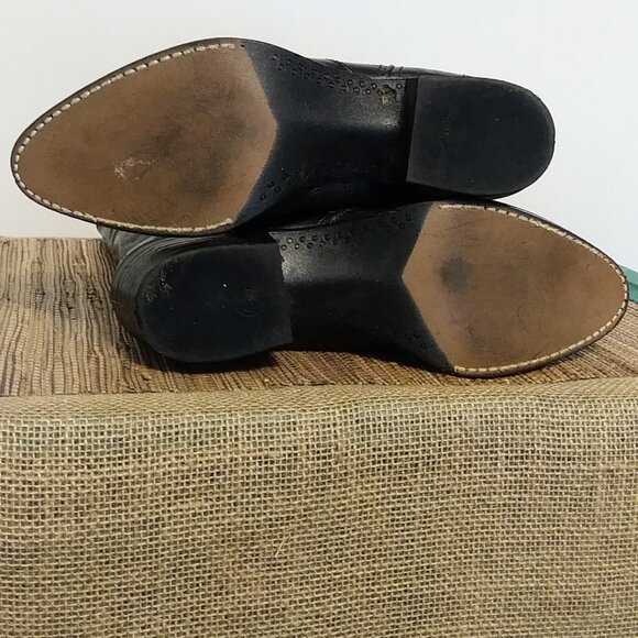Black BRONCO Cowboy Boots Men's Size 11 EE - 1920 - Picture 10 of 16